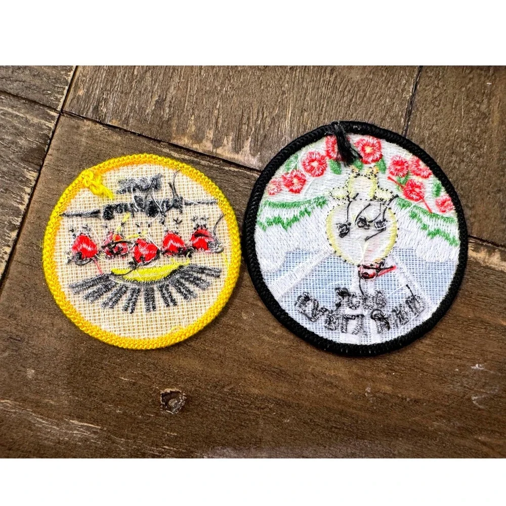 Girl Scouts Early Bird Patches Kids OS Multi Color 2008 2009 Embroidered Badges